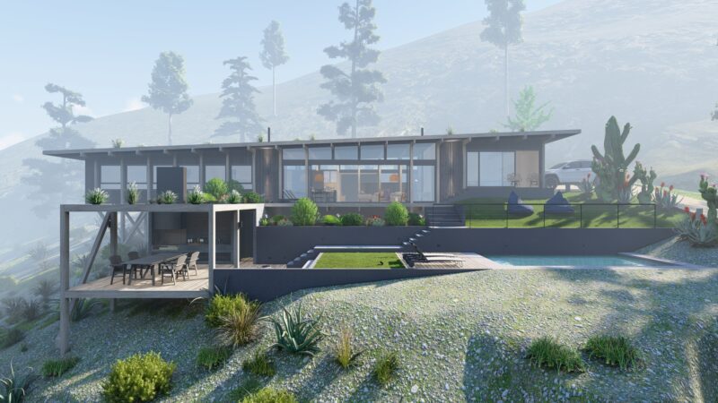 Vivienda unifamiliar con estructura de madera Timber Frame