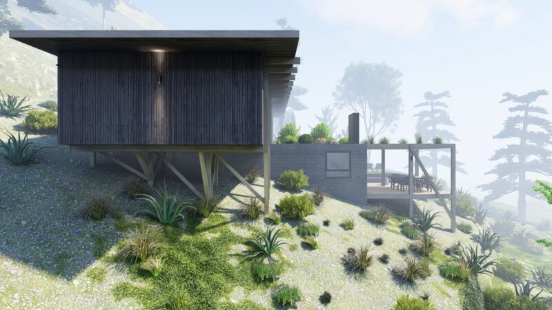 Casa Mirador Punta Pite, vivienda en madera en Papudo (6)