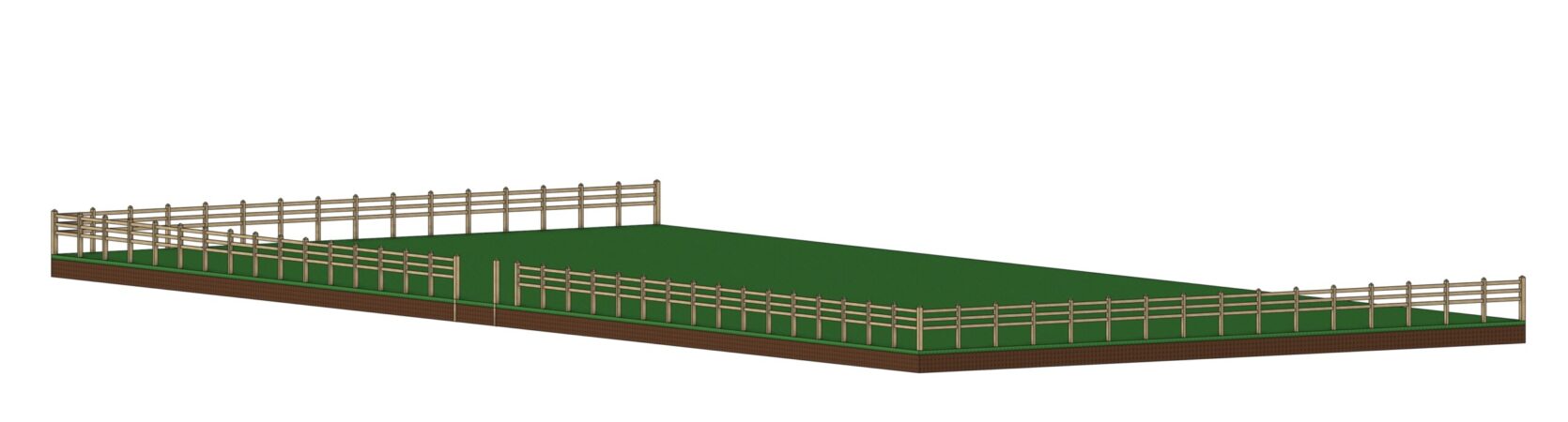 Modelo BIM del cerco de madera laminada proyectado para Bucalemu